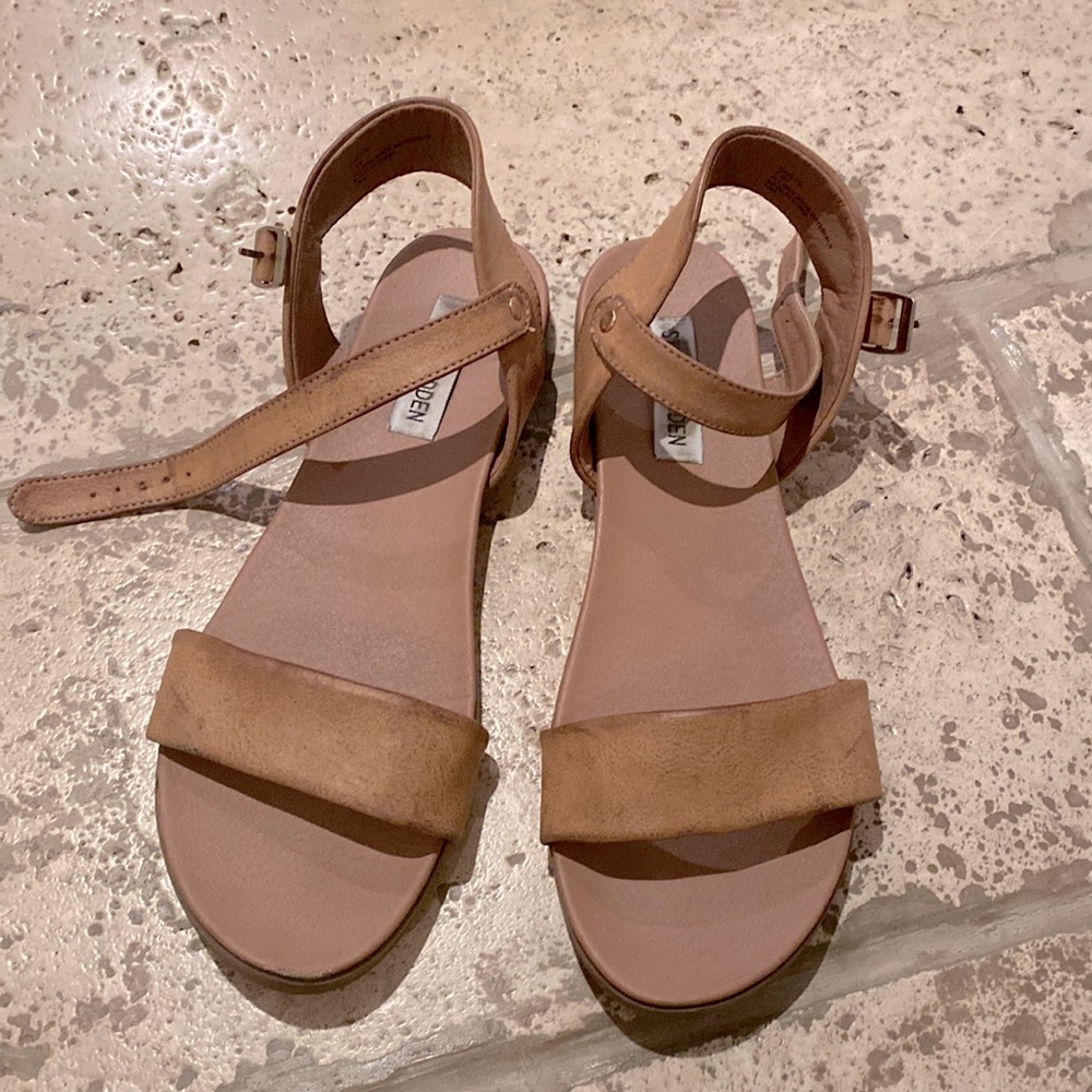 Brown Steve Madden leather sandals